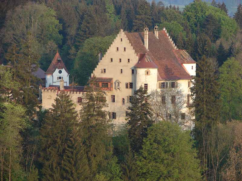 Schloss Syrgenstein - Mai 2007 - aus dem Ballon heraus