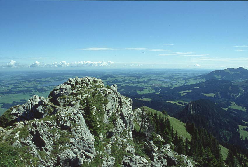 Sommer im Allgäu / Blick vom Hochgrat auf den Grossen Alpsee (Immenstadt)
