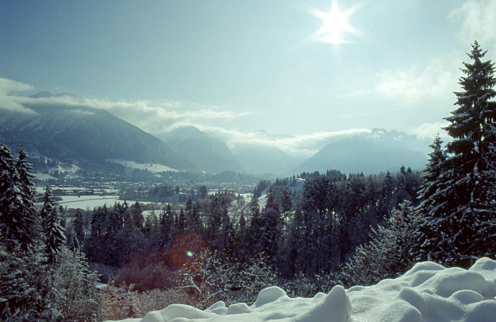 Winter im Allgäu / Panorama Illertal (Oberstdorf)