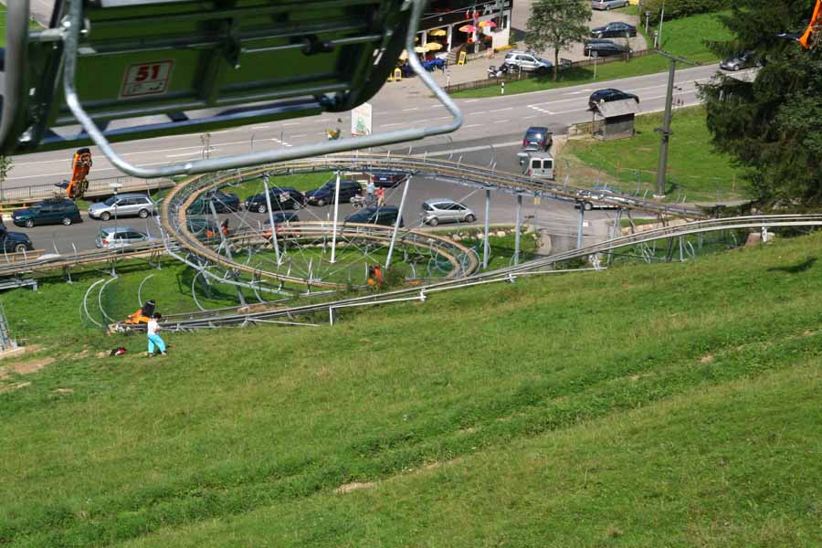 400 ° Grad Kurve am Alpsee Coaster in Immenstadt