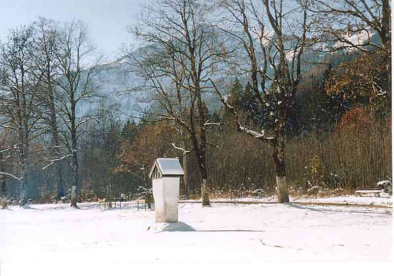 Helmut Schwank - Flurkreuze und Bildstöcke / Bildstock in Oberstdorf / Ried