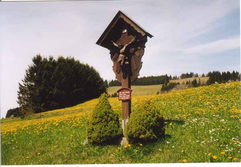 Helmut Schwank - Flurkreuze und Bildstöcke / Flurkreuz in Jungensberg