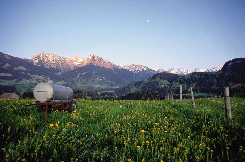 Illertal mit Oberstdorfer Berge