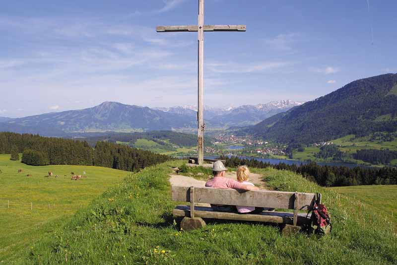 Immenstadt / Thaler Höhe - Blick auf den Alpsee und den Grünten