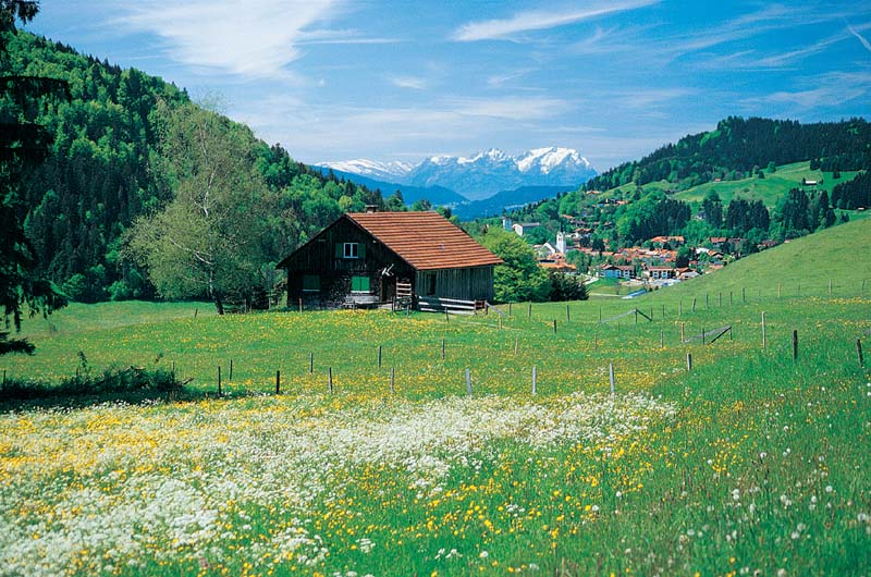 Panorama mit Blick auf den Säntis (Schweiz)