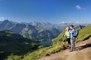 Wanderer am Seealpsee